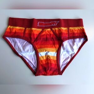 Red and Orange Striped Men's Underwear